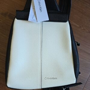 Calvin Klein Black and White Women's Bag